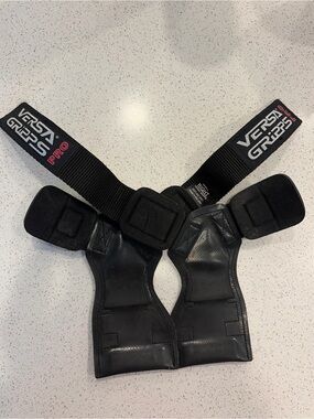 Versa Gripps Pro Black Lifting Wrist Straps